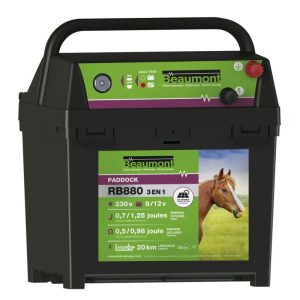 Poste BEAUMONT "Paddock" RB880 3en1 + panneau solaire 10 W