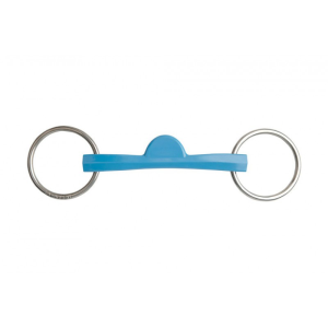 Mors 2 anneaux METALAB "Flexi" droit, demi-lune