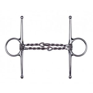 Mors aiguille FEELING double embouchure torsadée