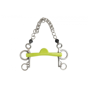 Mors pelham METALAB "Flexi Soft" demi-lune, branches courtes