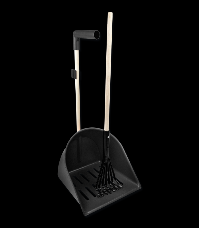 Ramasse-crottin Shaker XL avec râteau