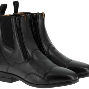 BOOTS CUIR DUOZIP NOIR 45